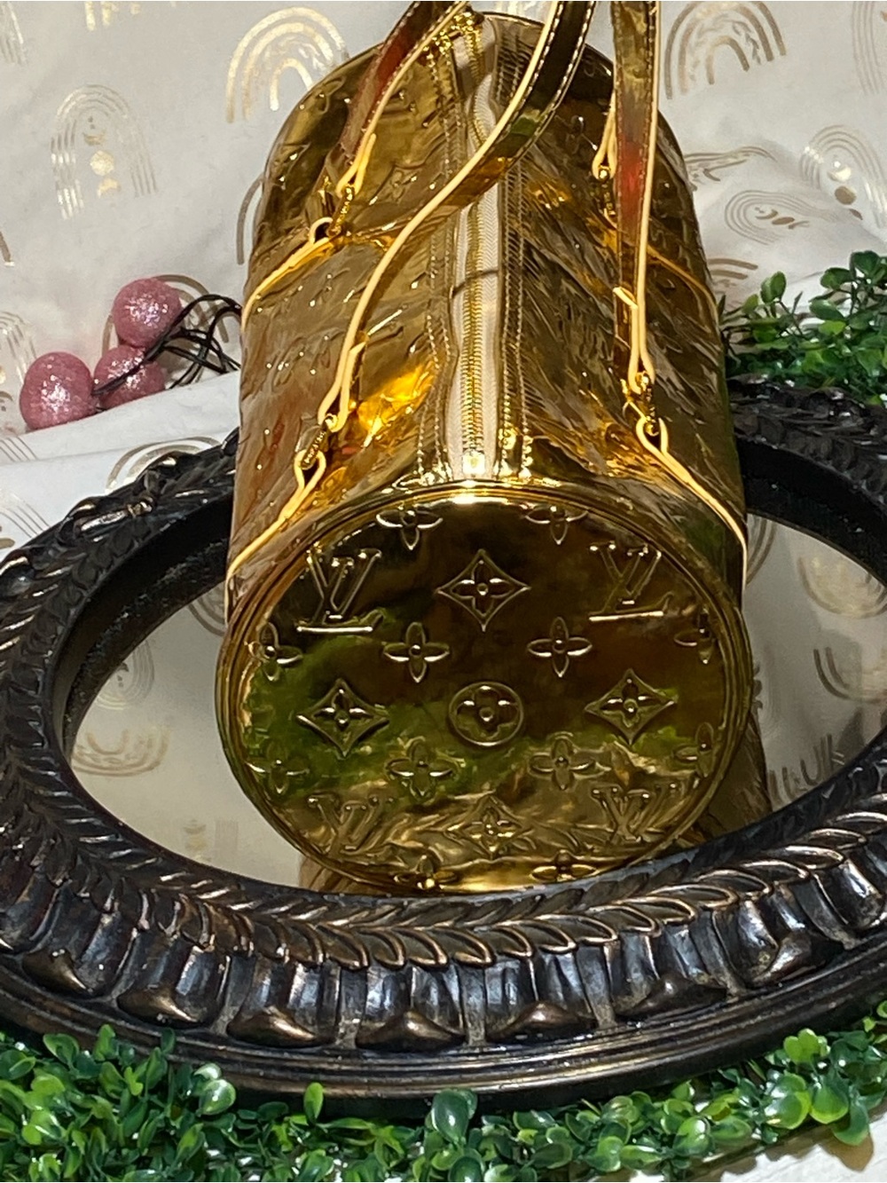 Louis Vuitton Metallic Gold Barrel Hobo Bag - Picture 7 of 12